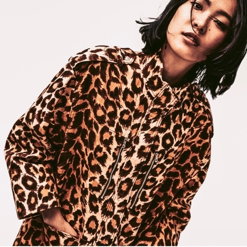 KATE SPADE panthera cheetah print coat View 2